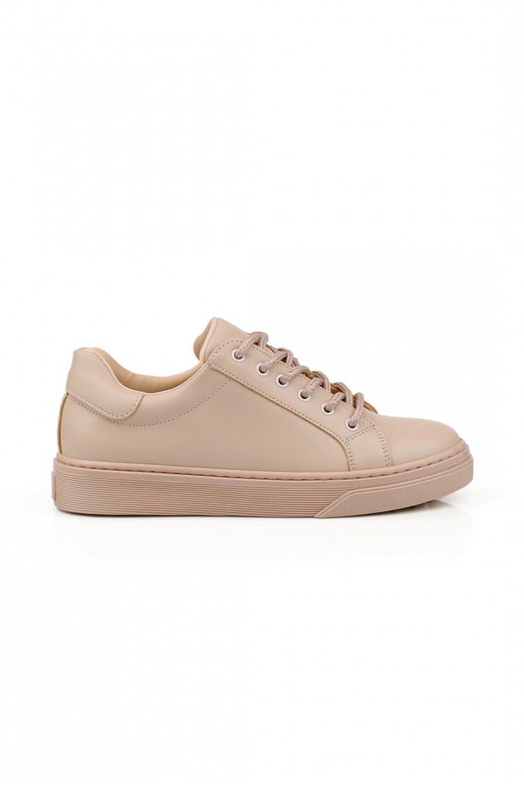 nude color sneakers
