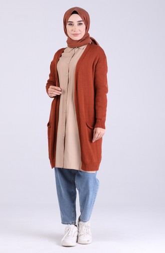 Brick Red Cardigans 0605-03