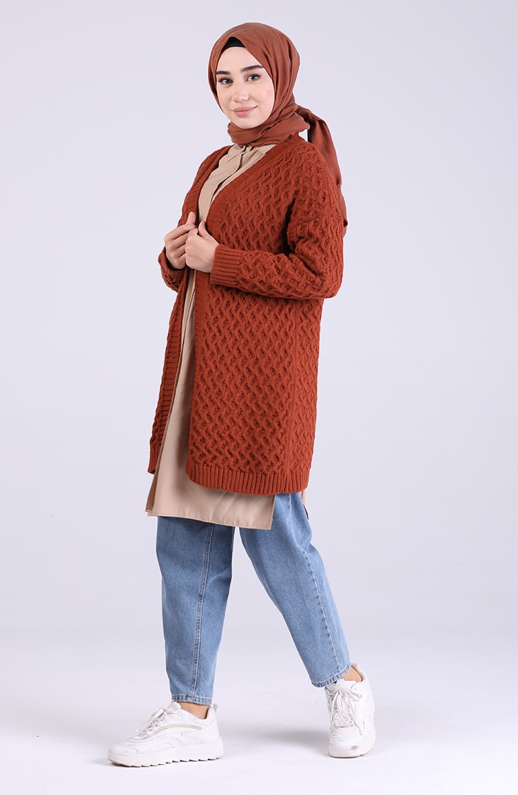 Gilet couleur top brique