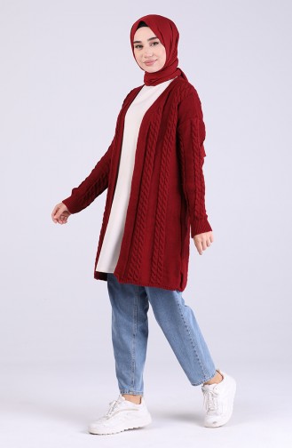 Claret Red Sweater 0604-02