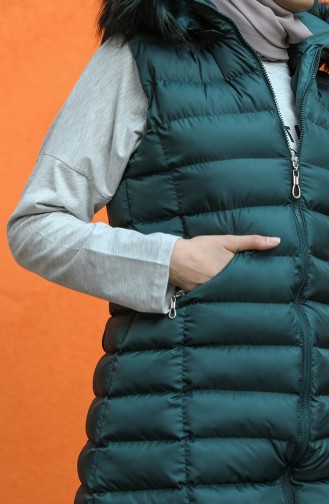 Smaragdgrün Strickjacke 1468-01