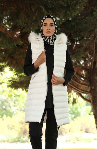 Ecru Gilet 1468-02