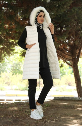 Ecru Gilet 1468-02