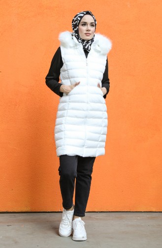 Ecru Gilet 1468-02