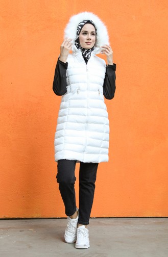 Ecru Gilet 1468-02