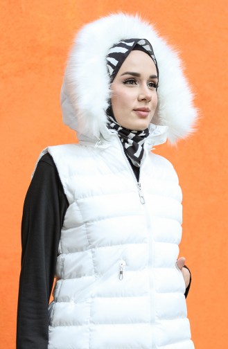 Ecru Gilet 1468-02