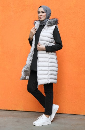 Gilet Sans Manches Gris 1468-04