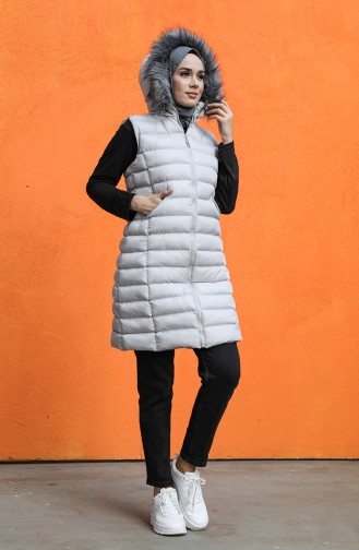 Gilet Sans Manches Gris 1468-04