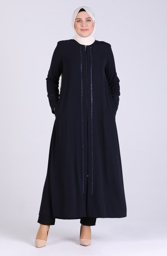 Navy Blue Abaya 1044-04