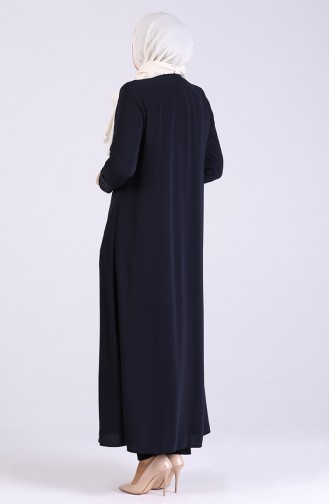 Navy Blue Abaya 1044-04