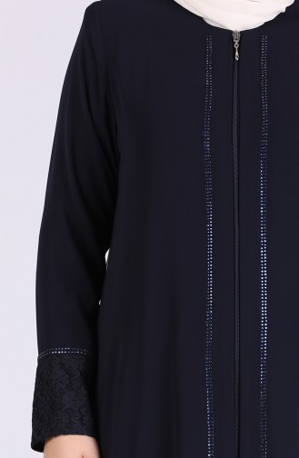 Navy Blue Abaya 1044-04