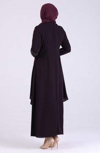 Lila Hijab-Abendkleider 2021-04