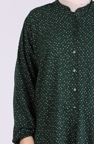 قميص أخضر زمردي 1060B-01