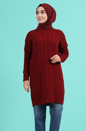 Claret Red Sweater 0601-04