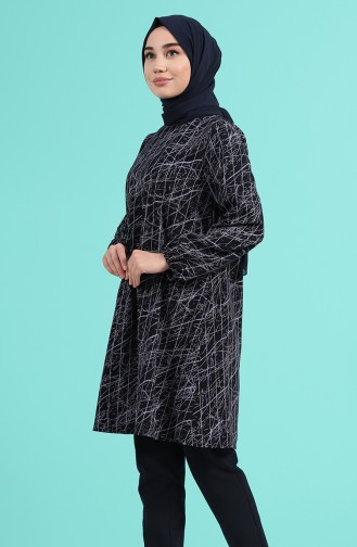 Navy Blue Tuniek 2177-01