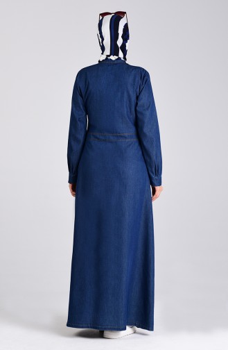 Navy Blue Abaya 1031-02