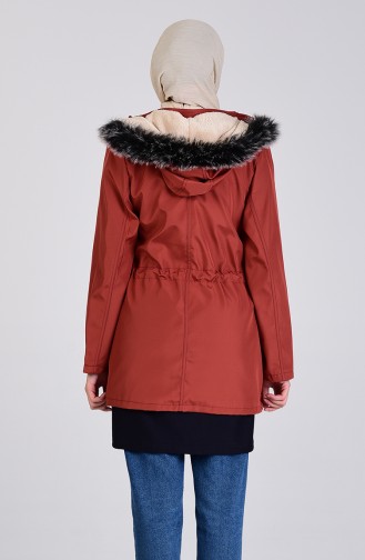 Manteau Rose Pâle Foncé 6051-08