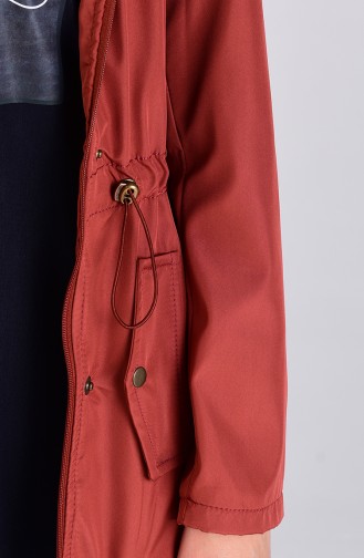 Manteau Rose Pâle Foncé 6051-08