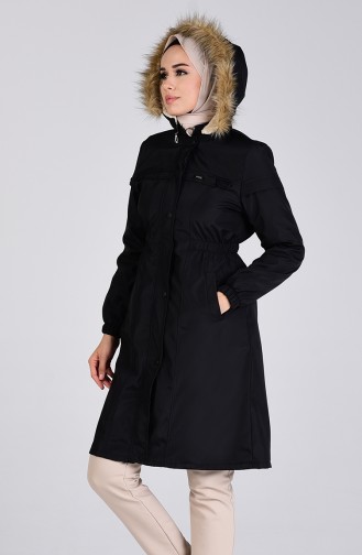 Manteau Noir 0128-02