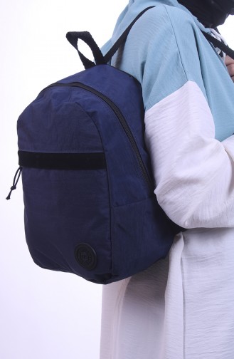 Navy Blue Backpack 0044-07