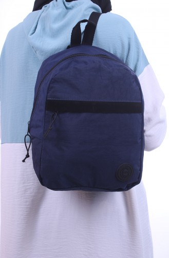 Navy Blue Backpack 0044-07