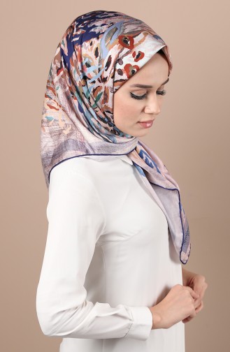 Armine Twill Eşarp 3004P-07 Lacivert