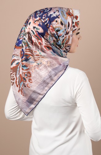 Armine Twill Eşarp 3004P-07 Lacivert