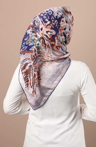 Armine Twill Eşarp 3004P-07 Lacivert
