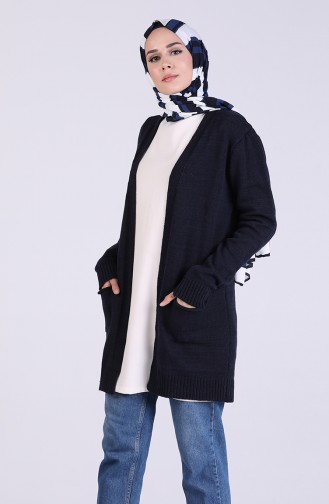 Navy Blue Cardigans 1456-01