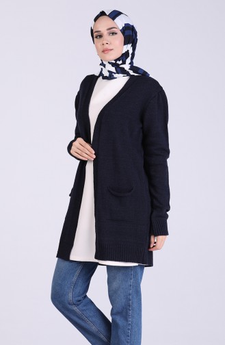 Navy Blue Cardigans 1456-01