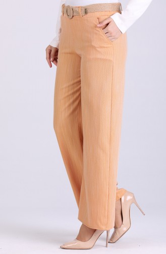 Belted Linen Trousers 7067-05 Mustard 7067-05