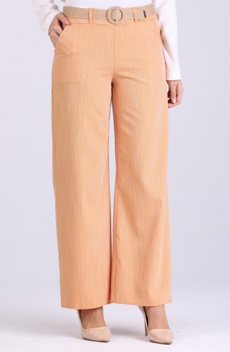 Belted Linen Trousers 7067-05 Mustard 7067-05