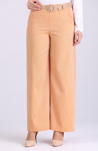 Belted Linen Trousers 7067-05 Mustard 7067-05