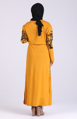 فستان أصفر خردل 5093-02