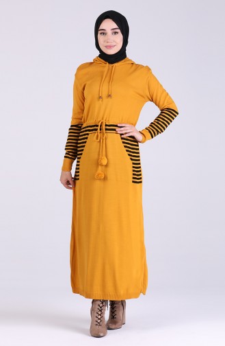 فستان أصفر خردل 7512-03