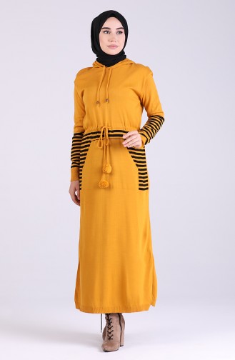 فستان أصفر خردل 7512-03