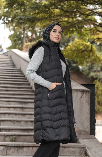 Gilet Sans Manches Noir 6033A-01