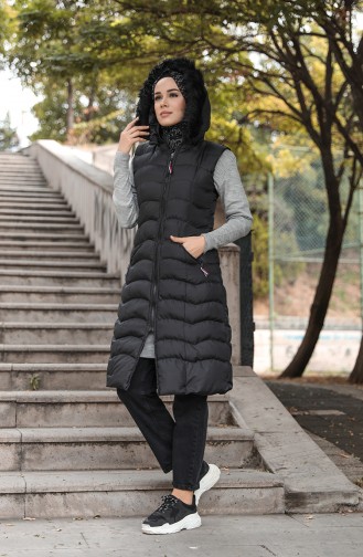 Black Gilet 6033A-01