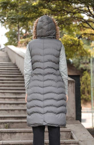 Gilet Sans Manches Gris 6033-04