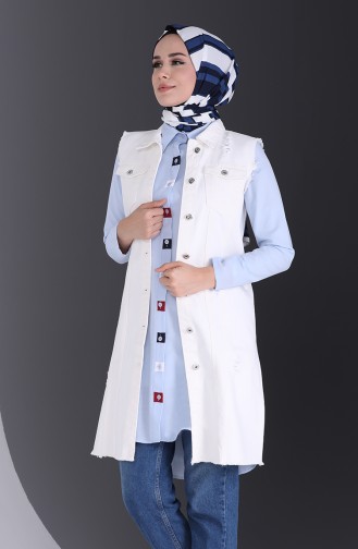 White Gilet 3535-01