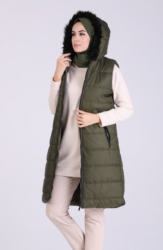 Gilet Sans Manches Khaki 10109-01