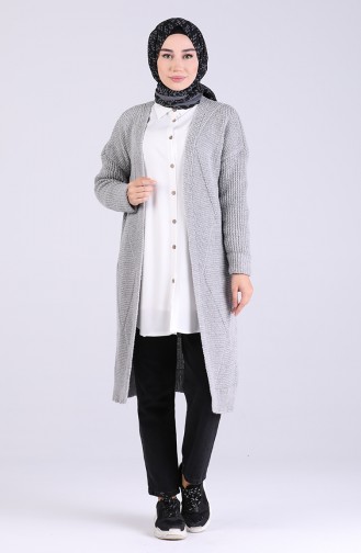 Grau Strickjacke 4219-01