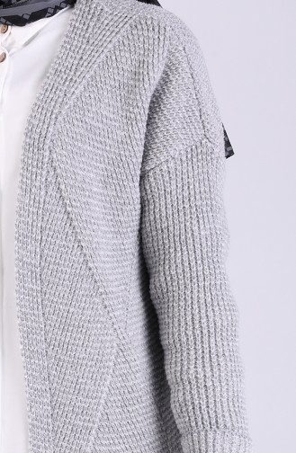 Grau Strickjacke 4219-01