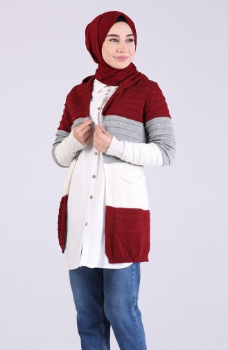 Claret red Vest 1478-01