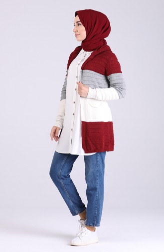 Claret red Vest 1478-01