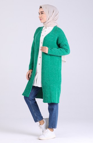 Smaragdgrün Strickjacke 0602-05