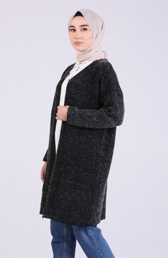 Schwarz Strickjacke 0602-06