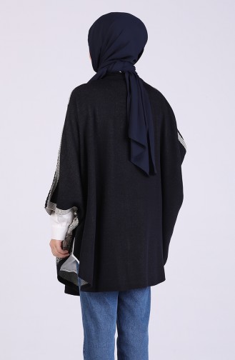 Navy Blue Poncho 4242-01