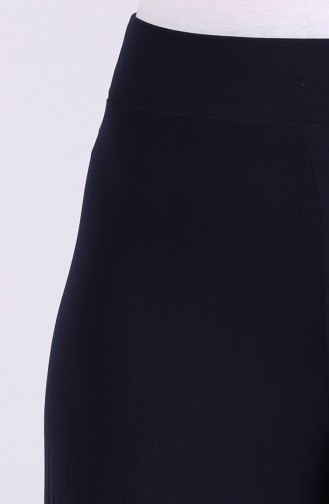 Sandy Inverted Pleat Trousers 4001a-03 Navy Blue 4001A-03