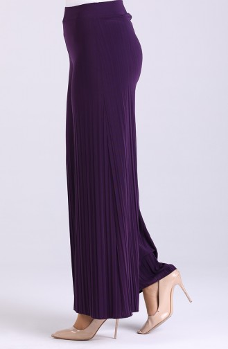 Sandy Inverted Pleat Trousers 4001a-04 Purple 4001A-04